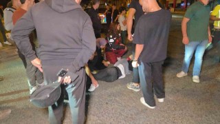 Hafif ticari araç yayaya çarptı