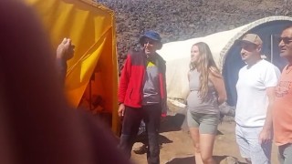 Hamile turist dağcı Ağrı Dağına tırmanışa geçti