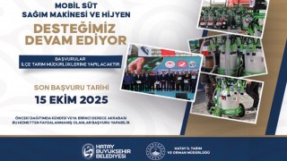 Hatay Büyükşehir’den Üreticiye Mobil Süt Sağım Makinesi Dağıtımı