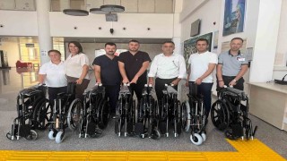 Hayırsever aileden 8 adet tekerlekli sandalye desteği