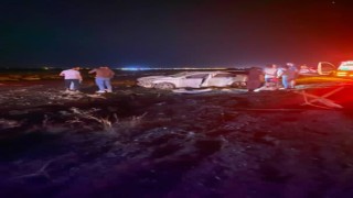 Hilvanda takla atan otomobilde 3 kişi yaralandı