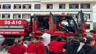 İlkokul öğrencilerinin ilk dersi yeşil vatan