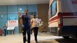 İnegölde makineyi keserken kanlar içinde kaldı