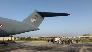 İnsani yardım malzemeleri Türk Hava Kuvvetlerine ait uçakla Afganistana ulaştırıldı