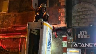 İş merkezinde yangın paniği