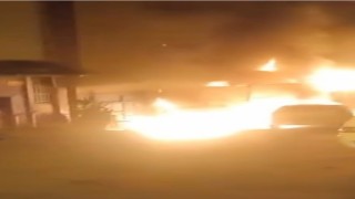 İş yerinde önce yangın çıktı sonra patlama oldu