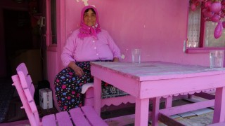Ispartanın pembe renk tutkusuyla bilinen Barbie Teyzesi pembe evine mahkum kaldı