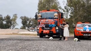 İtfaiye erinden sıra dışı cinsiyet belirleme sürprizi