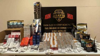 İzmirde kaçak sigara ve tütün operasyonu