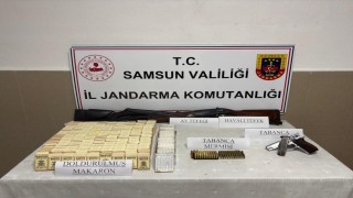 Jandarmadan kaçak tütün ve silah operasyonu