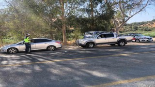 Jandarmadan Köşkte yol kontrolü