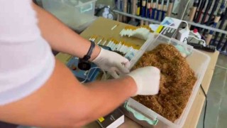 Jandarmanın operasyonunda av bayiinin her köşesinden kaçak tütün çıktı