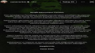 Kadro dışı kalan Caner Erkinden açıklama