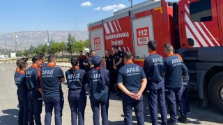 Kahramanmaraş İtfaiyesinden AFAD Personeline Yangın Eğitimi