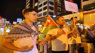 Kahramanmaraşta vatandaşlardan Filistine destek gösterisi