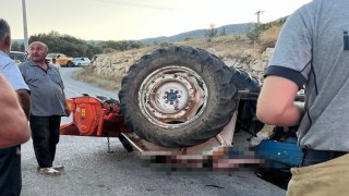 Karaburunda traktör kazası: 1 ölü