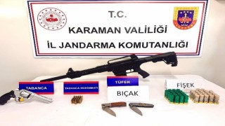 Karamanda jandarmanın yakaladığı 2 kişi tutuklandı