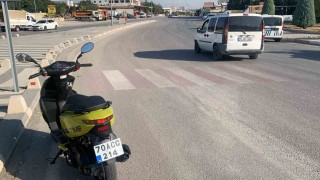 Karamanda motosiklet kazası: 1 yaralı