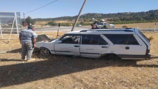 Karamanda otomobil takla attı: 2 yaralı