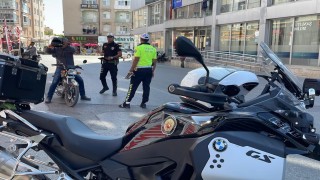 Karamanda polisin motosiklet denetimleri devam ediyor