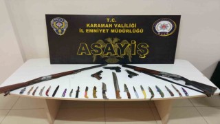 Karamanda uyuşturucu ve silahlar ele geçirildi: 13 kişi tutuklandı