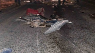 Karapınarda otomobille motosiklet çarpıştı: 3 yaralı