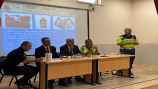 Karapınarda taşımalı eğitim şoförleri bilgilendirildi