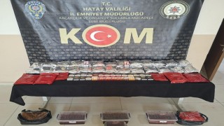 Kargo paketinden 61 kilo kaçak nargile tütünü çıktı