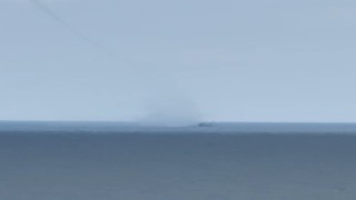 Kastamonuda denizde çıkan hortum kamerada