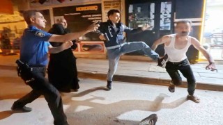 Kavgaya müdahale eden polise bıçak ve sandalyeli saldırı: 2si polis 4 yaralı