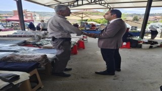 Kaymakam Uçar halk pazarı esnafı ile bir araya geldi