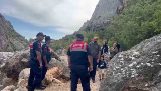 Kazankaya Kanyonunda Jandarma ekipleri denetim gerçekleştirdi