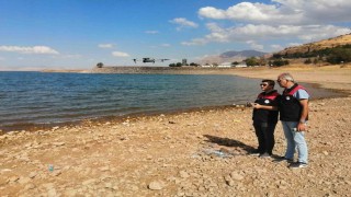 Keban Baraj Gölünde dron ile denetim