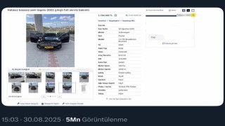 Kilometresi düşürülerek ilana koyulan araca bakanlık müdahale etti