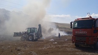 Kırıkhanda çöplük yangını