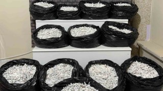 Kırıkkalede binlerce makaron ele geçirildi