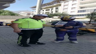 Kırşehirde motokuryelere bilgilendirme faaliyeti