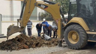 Kocaelide altyapı çalışması sırasında doğal gaz borusu delindi