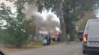 Kocaelide hurdalıkta korkutan yangın