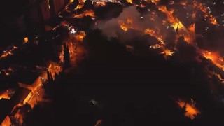 Kocaelide ormanlık alandaki baraka alev alev yandı