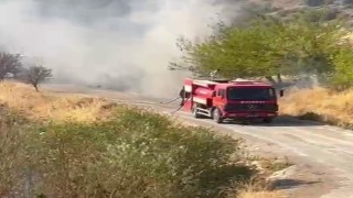 Kömür beldesinde korkutan yangın