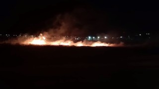 Konteynerler bölgesinde yangın