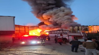 Konyada silah fabrikasında korkutan yangın