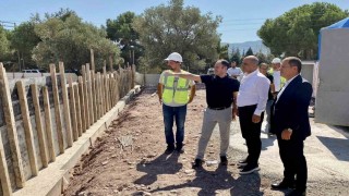 Körfezde Çamlıtepe Spor Kompleksi için ilk kazma vuruldu