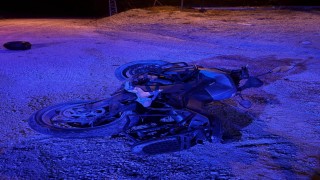 Korkutelinde motosiklet şarampole uçtu: 1 ölü, 1 yaralı