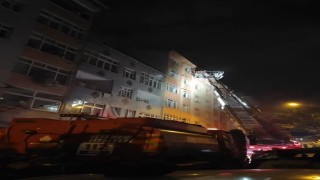 Küçükçekmecede yangın paniği