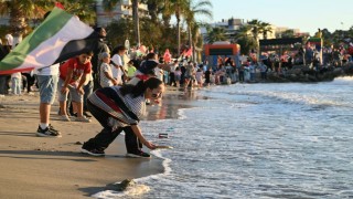 Kuşadasında ‘Sumud Filosuna destek etkinliği yapıldı