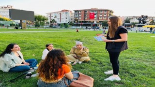 Kütahyada SİBERAY ekiplerinden sokakta bilgilendirme çalışması