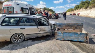 Kütahyada trafik kazası: 2 yaralı