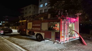 Lüleburgazda tek katlı evde çıkan yangın söndürüldü